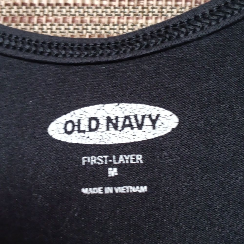 Old Navy Classic Black Cotton Tank Top - Picture 2 of 4